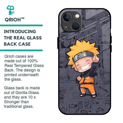 Orange Chubby Glass Case for iPhone 13