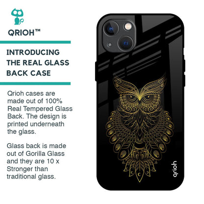 Golden Owl Glass Case for iPhone 13