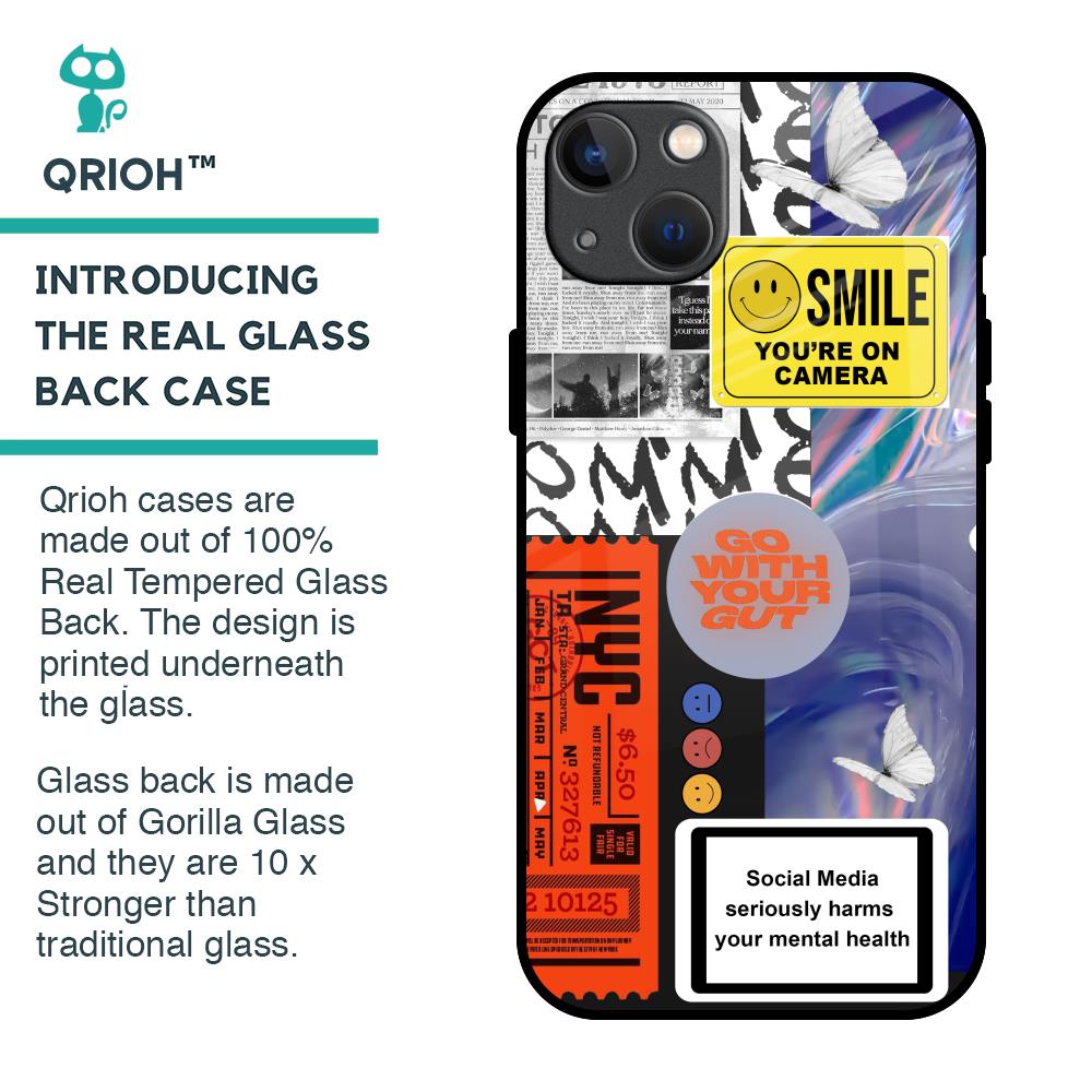 Smile for Camera Glass Case for iPhone 13