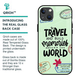 Travel Stamps Glass Case for iPhone 13