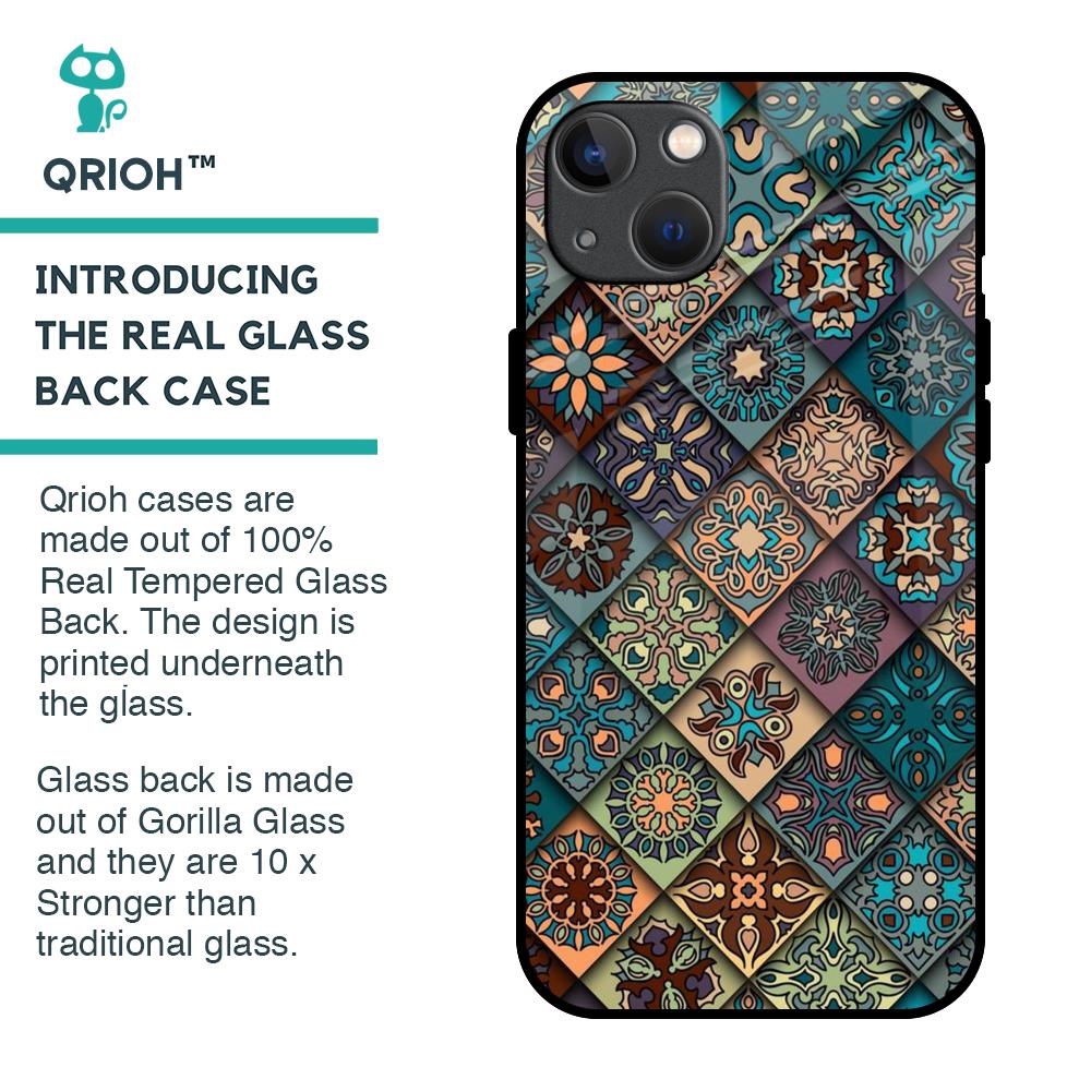 Retro Art Glass Case for iPhone 13