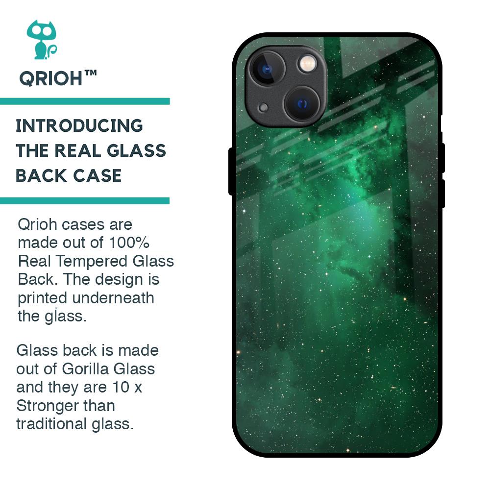 Emerald Firefly Glass Case For iPhone 13