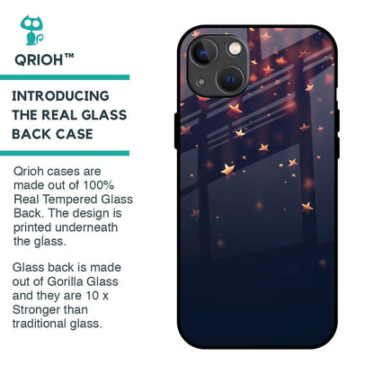 Falling Stars Glass Case For iPhone 13
