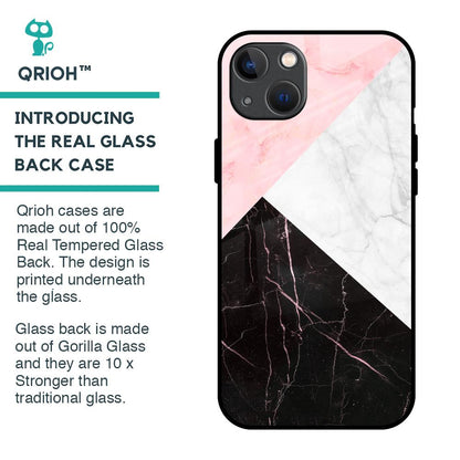 Marble Collage Art Glass Case For iPhone 13