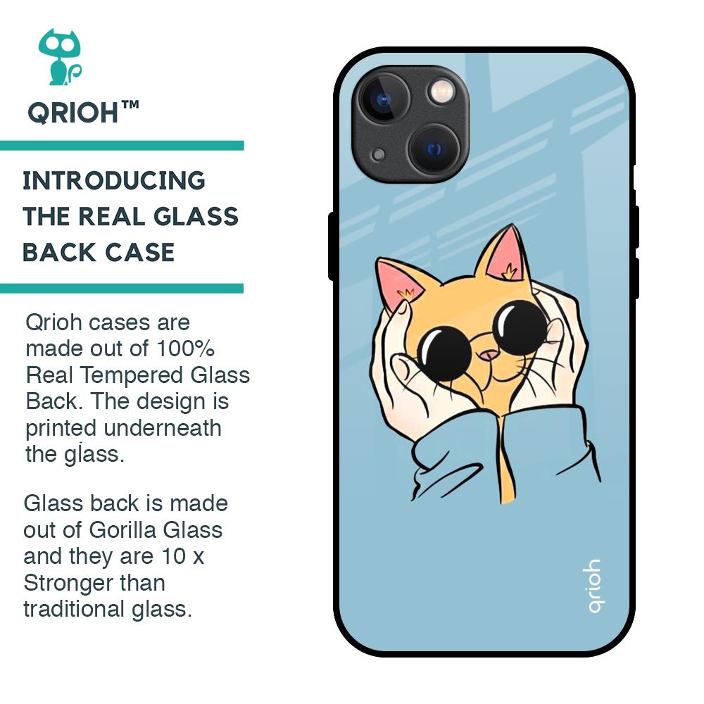 Adorable Cute Kitty Glass Case For iPhone 13