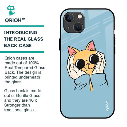 Adorable Cute Kitty Glass Case For iPhone 13