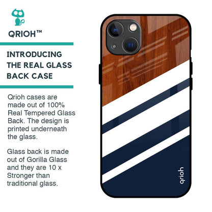 Bold Stripes Glass Case for iPhone 13
