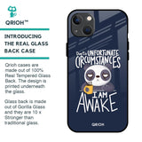 Struggling Panda Glass Case for iPhone 13