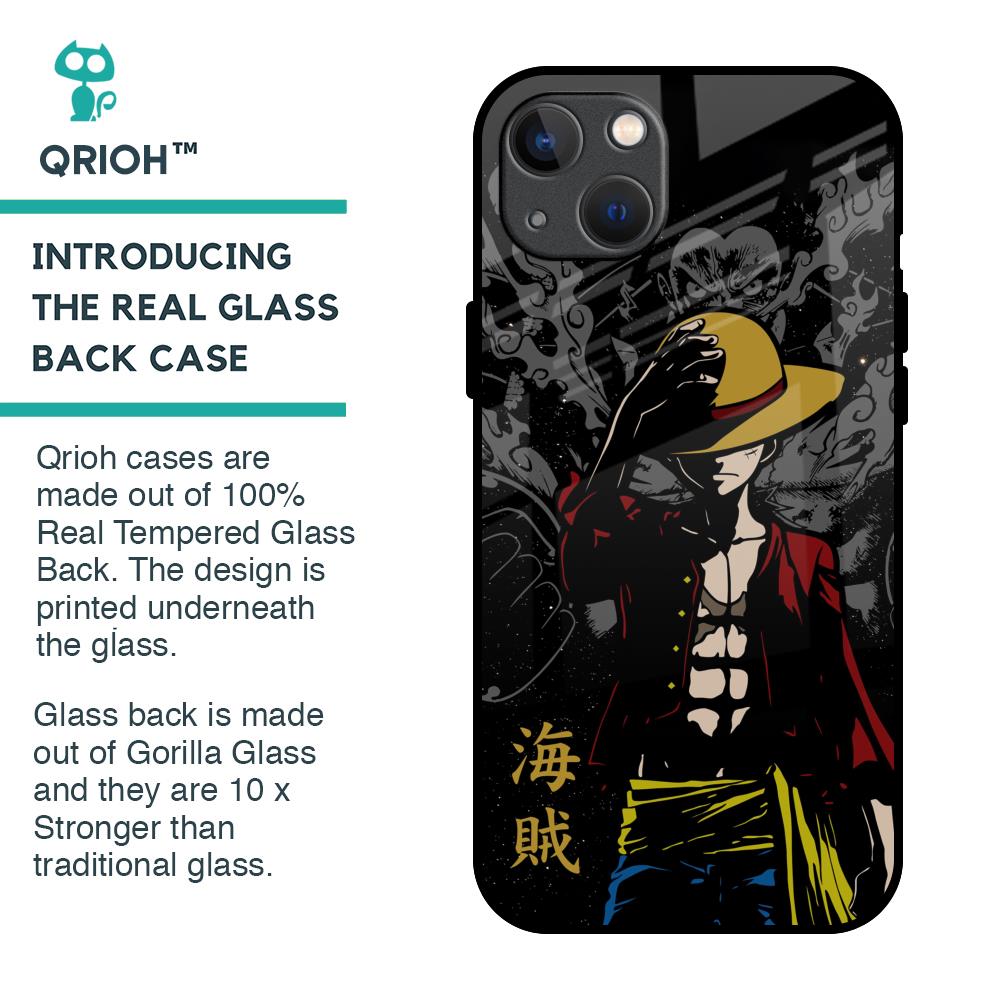Dark Luffy Glass Case for iPhone 13
