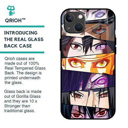 Anime Eyes Glass Case for iPhone 13