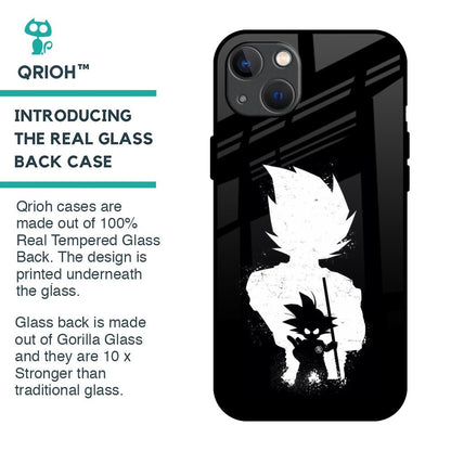 Monochrome Goku Glass Case for iPhone 13