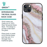 Pink & Gold Gllitter Marble Glass Case for iPhone 13