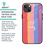 Lucky Abstract Glass Case for iPhone 13