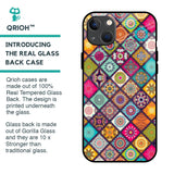 Multicolor Mandala Glass Case for iPhone 13