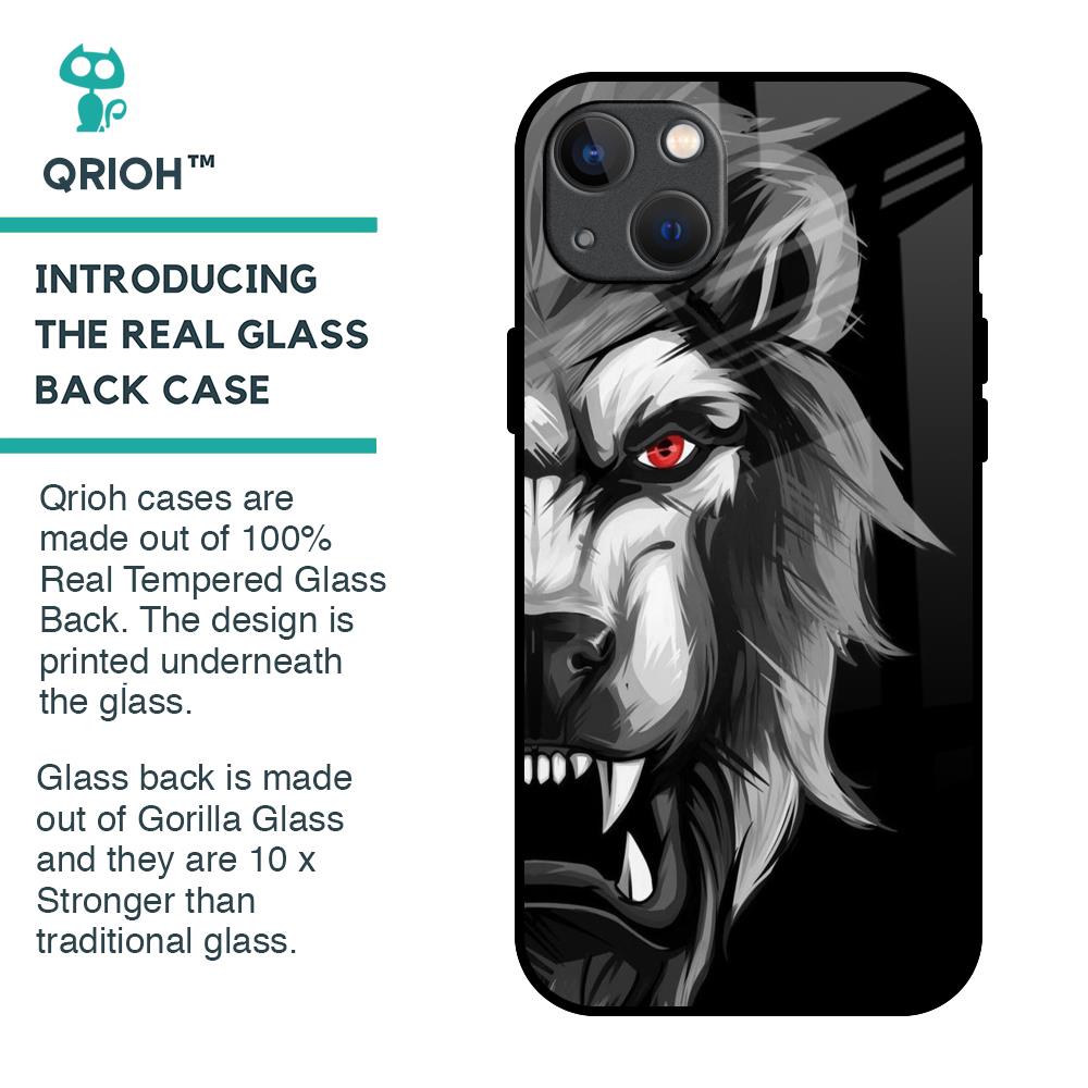Wild Lion Glass Case for iPhone 13