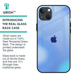 Vibrant Blue Texture Glass Case for iPhone 13