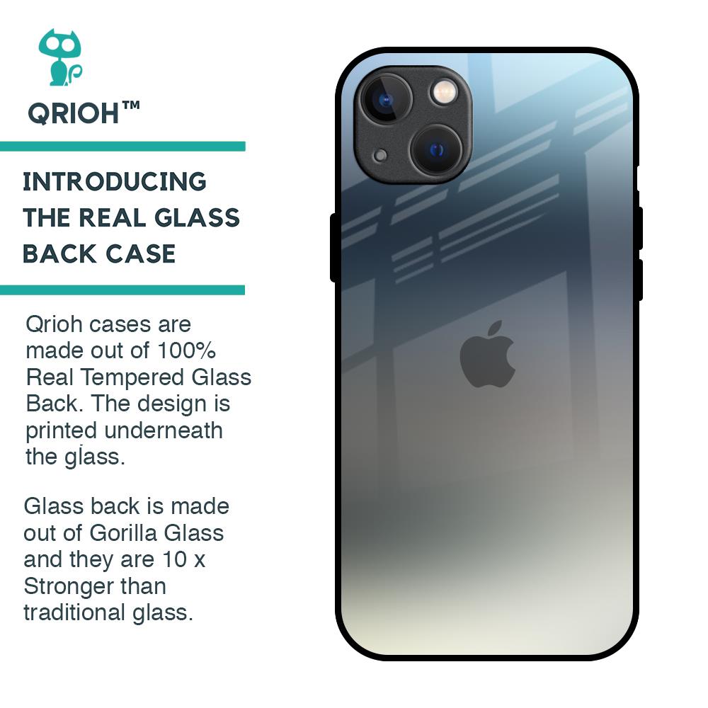 Tricolor Ombre Glass Case for iPhone 13