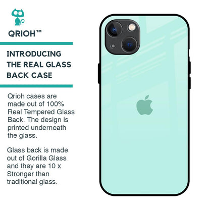 Teal Glass Case for iPhone 13