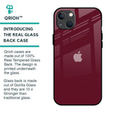 Classic Burgundy Glass Case for iPhone 13
