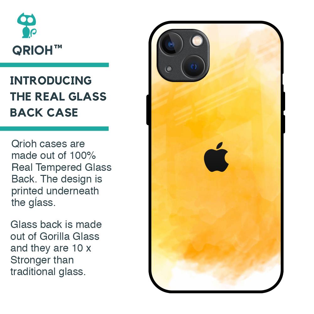 Rustic Orange Glass Case for iPhone 13