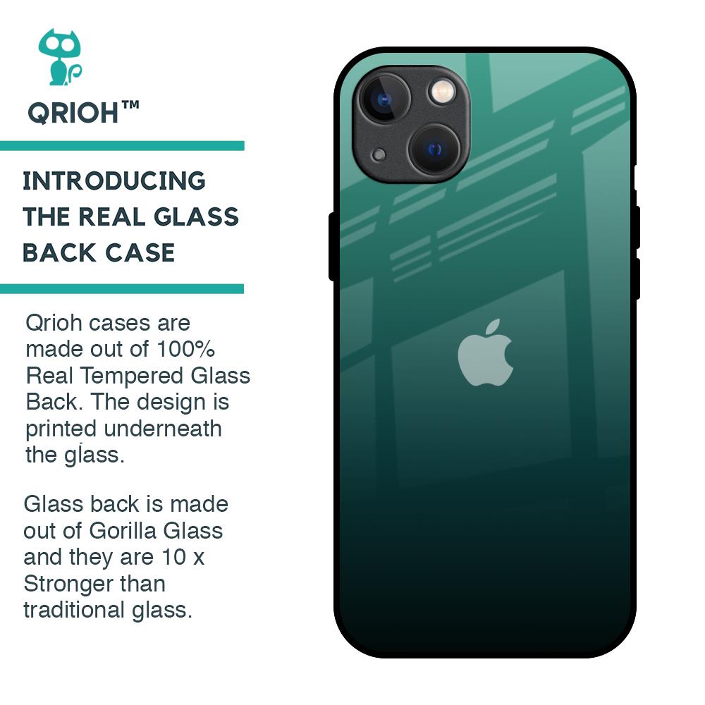 Palm Green Glass Case For iPhone 13