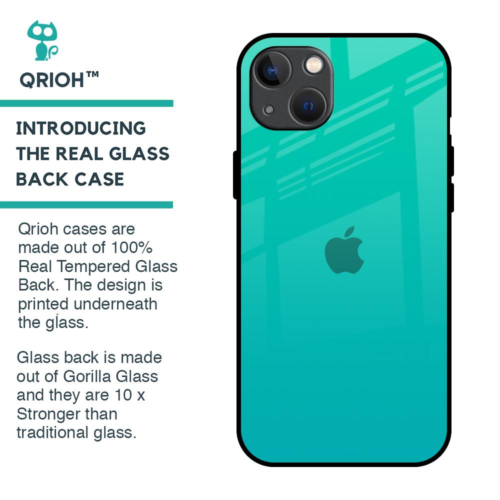 Cuba Blue Glass Case For iPhone 13