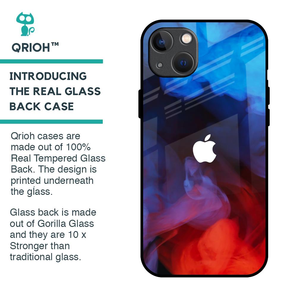 Dim Smoke Glass Case for iPhone 13