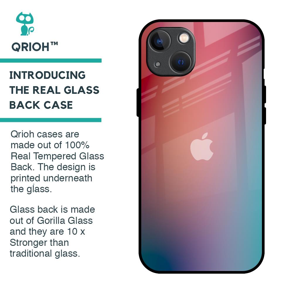 Dusty Multi Gradient Glass Case for iPhone 13