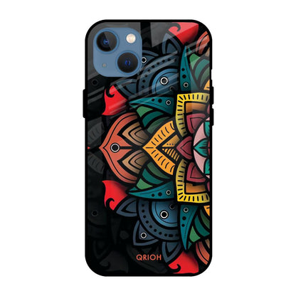 Retro Gorgeous Flower Apple iPhone 13 Glass Cases & Covers Online
