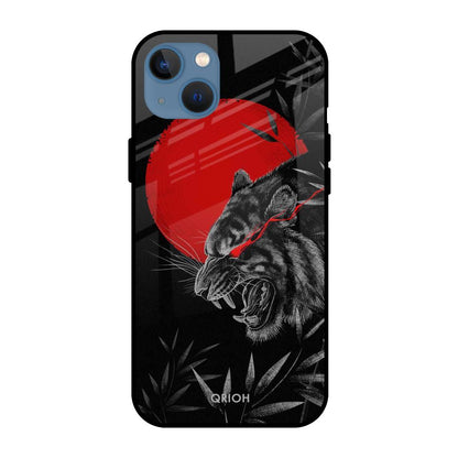 Red Moon Tiger Apple iPhone 13 Glass Cases & Covers Online