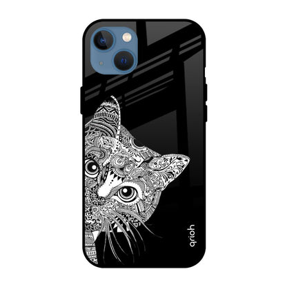 Kitten Mandala Apple iPhone 13 Glass Cases & Covers Online