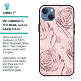 Shimmer Roses Glass case for iPhone 13
