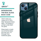 Hunter Green Glass Case For iPhone 13