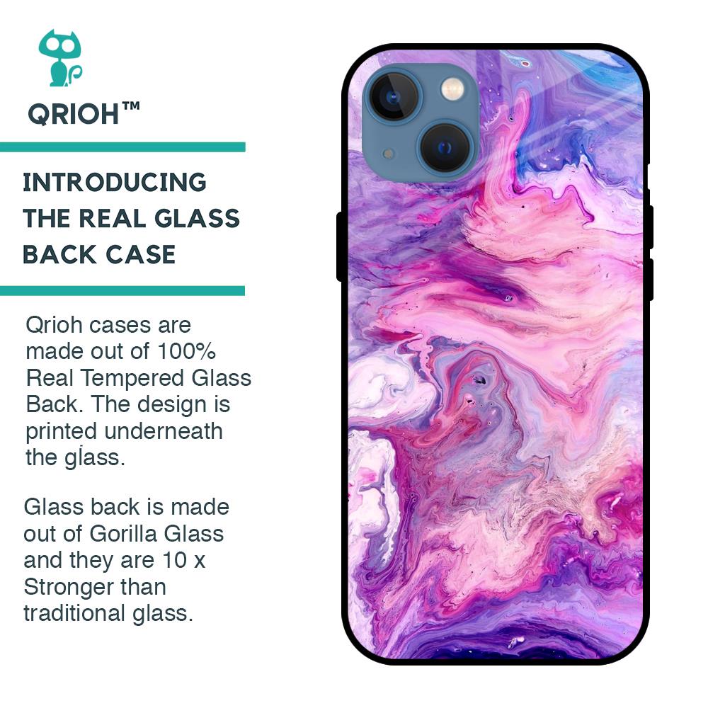 Cosmic Galaxy Glass Case for iPhone 13