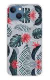 Retro Floral Leaf iPhone 13 Back Cover