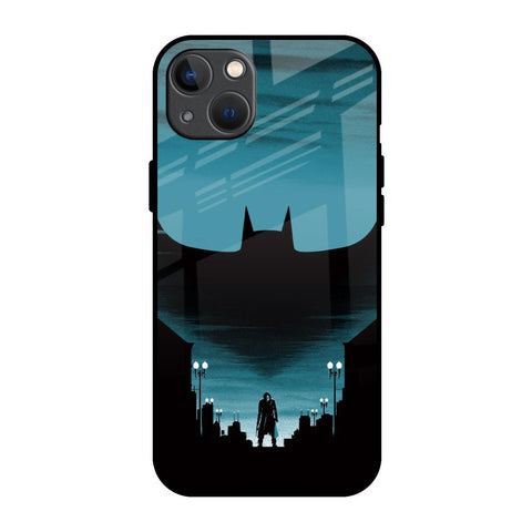 Cyan Bat iPhone 13 mini Glass Back Cover Online