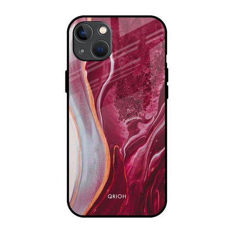 Crimson Ruby iPhone 13 mini Glass Back Cover Online
