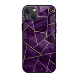 Geometric Purple iPhone 13 mini Glass Back Cover Online