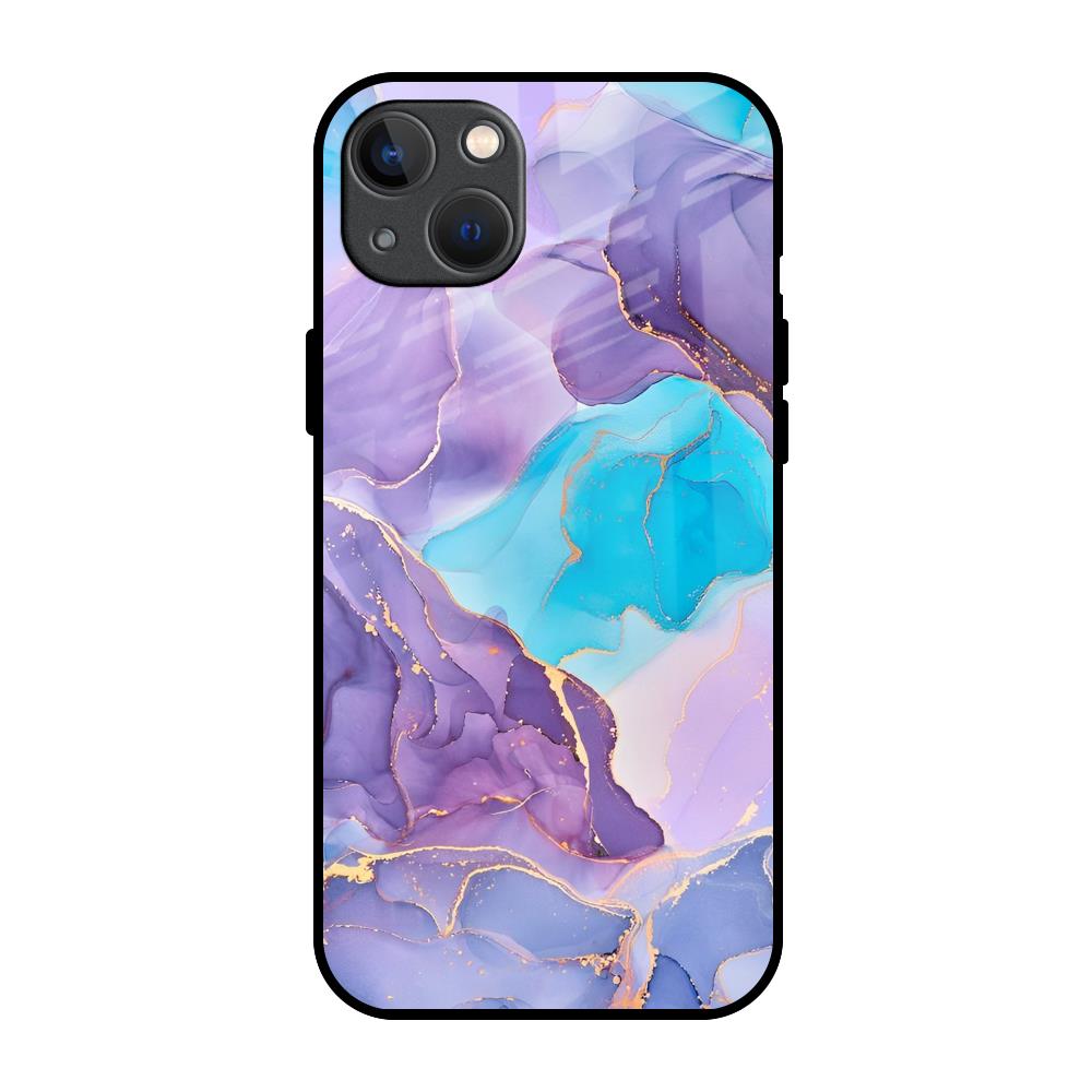 Alcohol ink Marble iPhone 13 mini Glass Back Cover Online