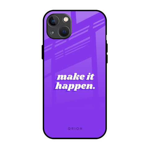 Make it Happen iPhone 13 mini Glass Back Cover Online