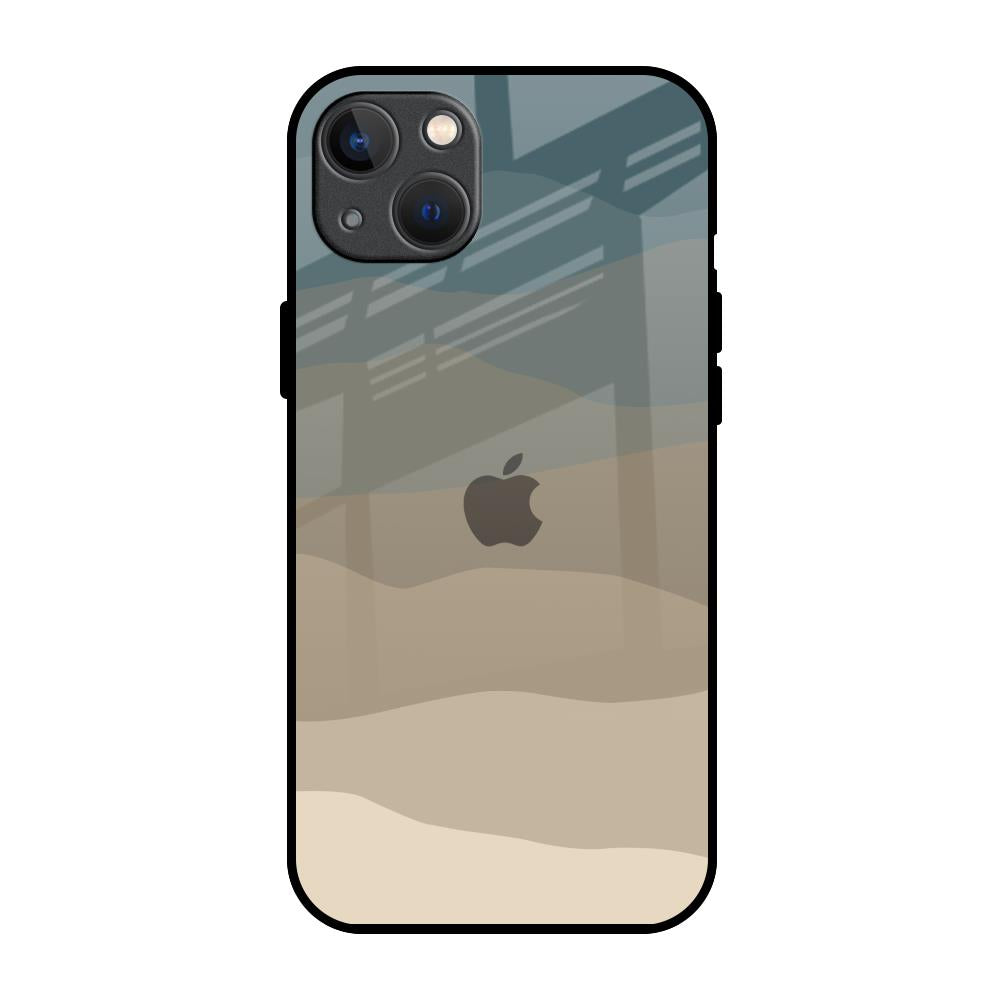 Abstract Mountain Pattern iPhone 13 mini Glass Back Cover Online