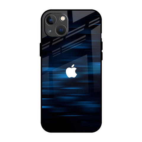 Blue Rough Abstract iPhone 13 mini Glass Back Cover Online