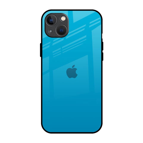 Blue Aqua iPhone 13 mini Glass Back Cover Online