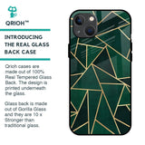 Abstract Green Glass Case For iPhone 13 mini