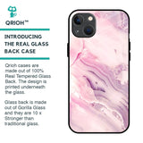 Diamond Pink Gradient Glass Case For iPhone 13 mini