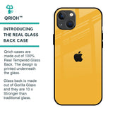 Fluorescent Yellow Glass case for iPhone 13 mini