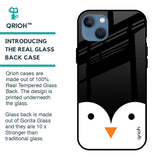 Cute Penguin Glass Case for iPhone 13 mini