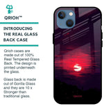 Morning Red Sky Glass Case For iPhone 13 mini
