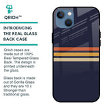 Tricolor Stripes Glass Case For iPhone 13 mini
