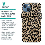 Leopard Seamless Glass Case For iPhone 13 mini